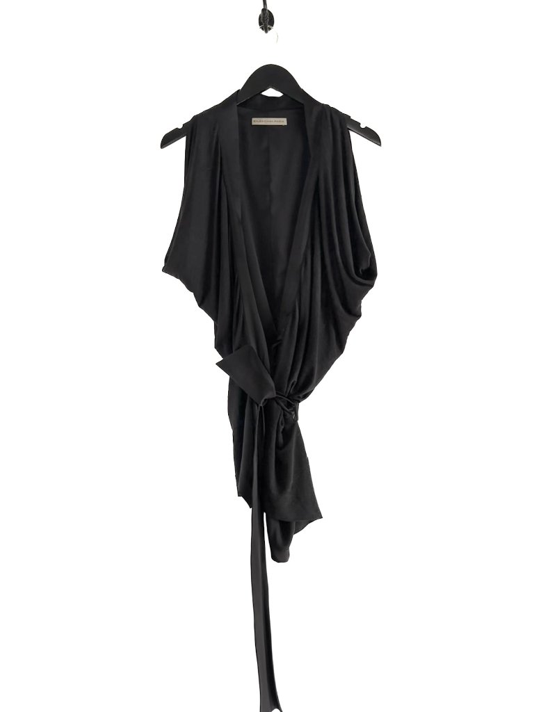 Balenciaga Black Wrap Over Top